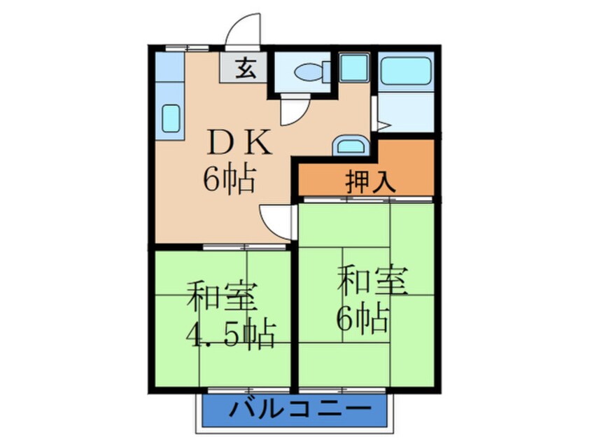 間取図 アーバンハイツみやこやＡ棟