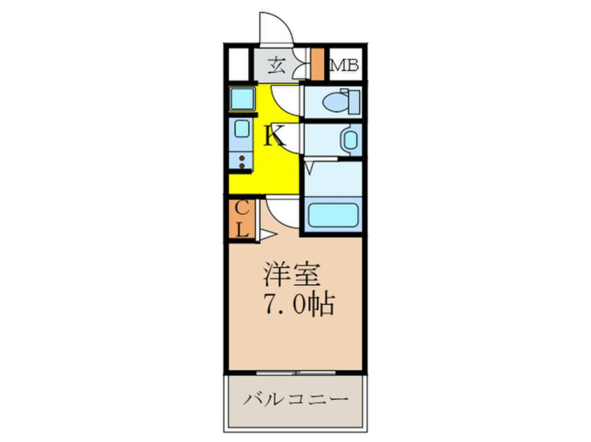 間取図 Ｗ－ＳＴＹＬＥ新大阪(504)