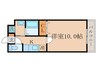 グローリー 1Kの間取り