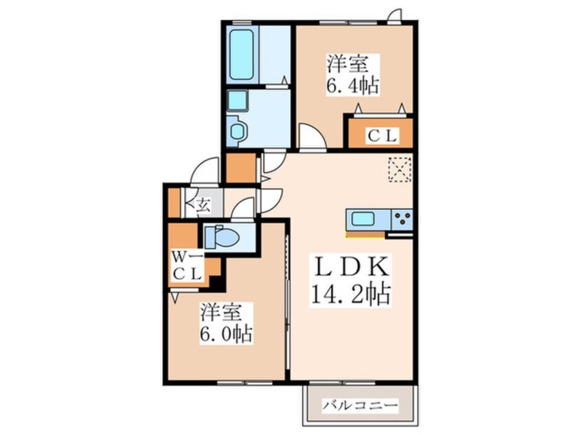 間取図 アルファA棟