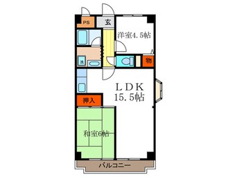 間取図 千代田マンション長岡京