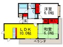 智関第５マンションの間取図