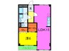 リアライズ高尾 1LDKの間取り