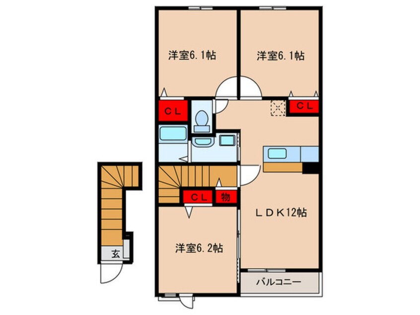 間取図 レスペランスⅠ