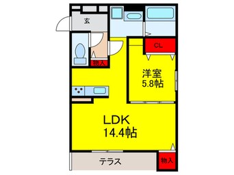 間取図 GARANCE新森
