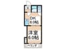 アレマ－ナ北加賀屋 1DKの間取り