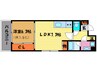 サルタル大和大路 1LDKの間取り