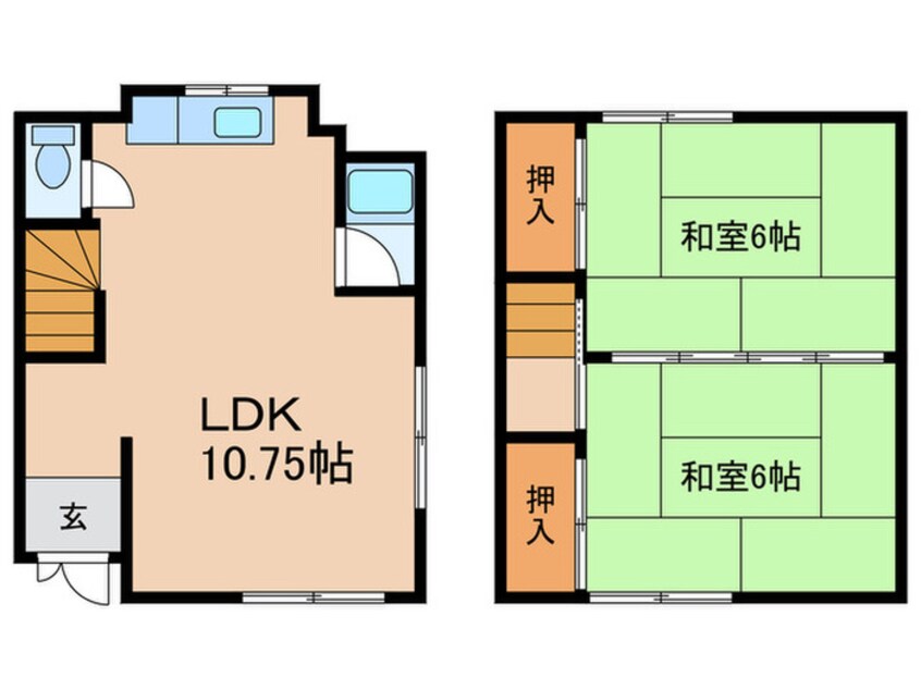 間取図 小倉町借家