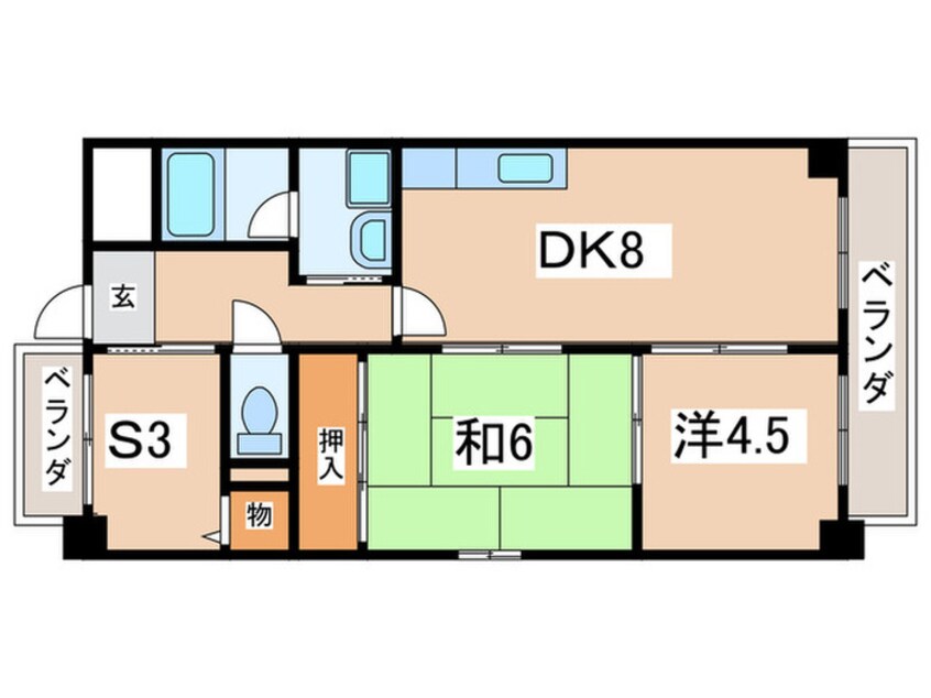 間取図 ラ・サンシャイン