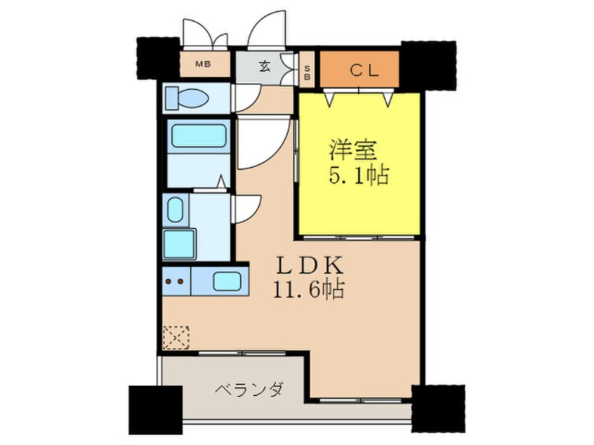 間取図 ノルデンハイム江坂
