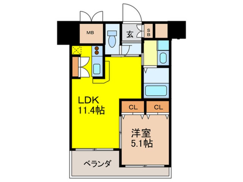 間取図 ノルデンハイム江坂