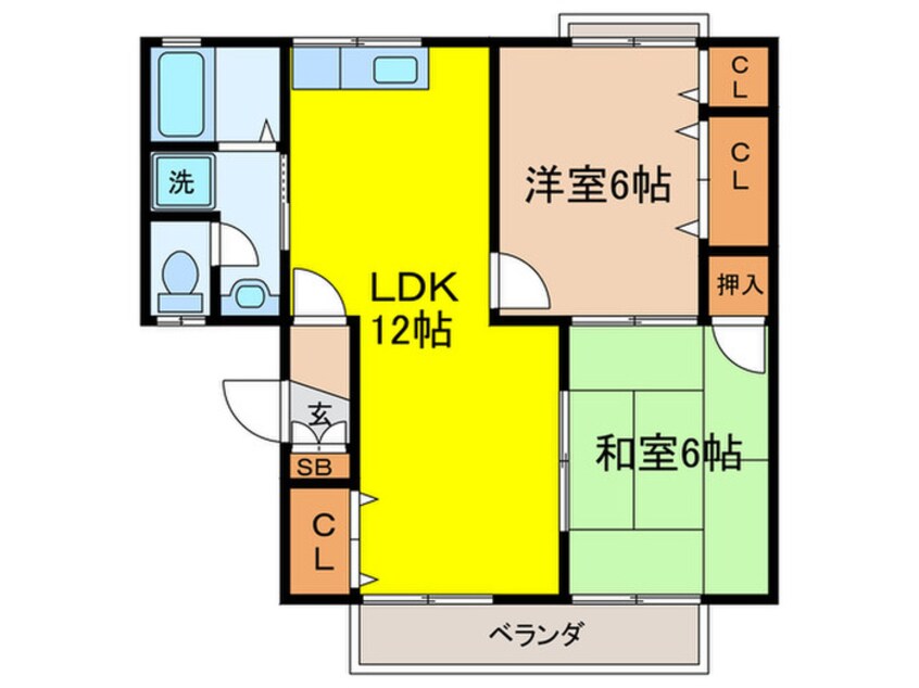 間取図 グランボヌ－ル