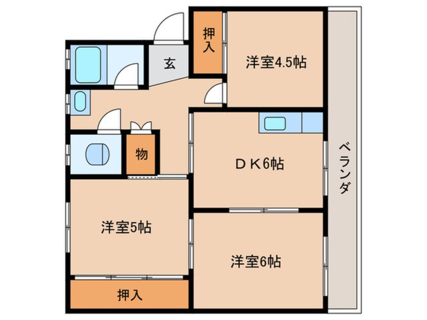 間取図 栗東グリーンハイツ2号棟