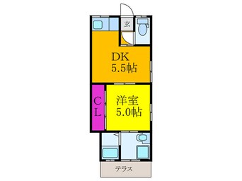 間取図 蔵垣内３丁目テラスハウス