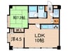 エルベ千鳥が丘 2LDKの間取り
