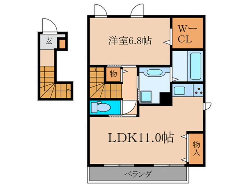 間取図 Burs wood B棟