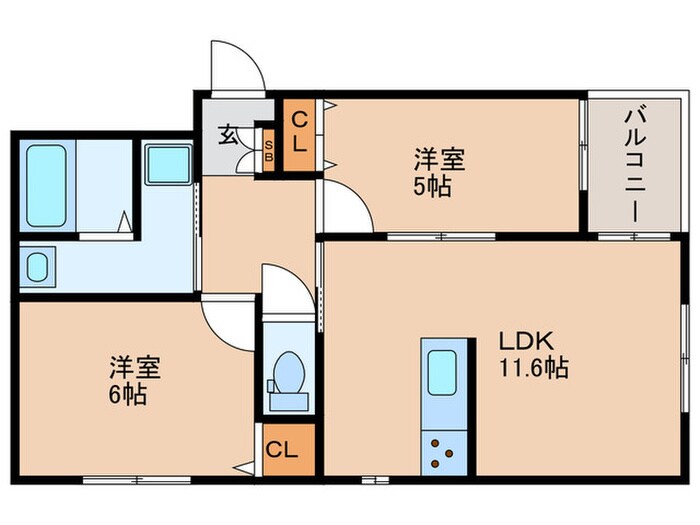 間取り図 ミラハイツ諸福
