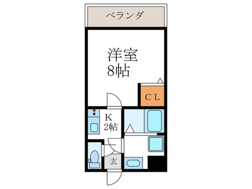間取図 フラッティ金閣寺南