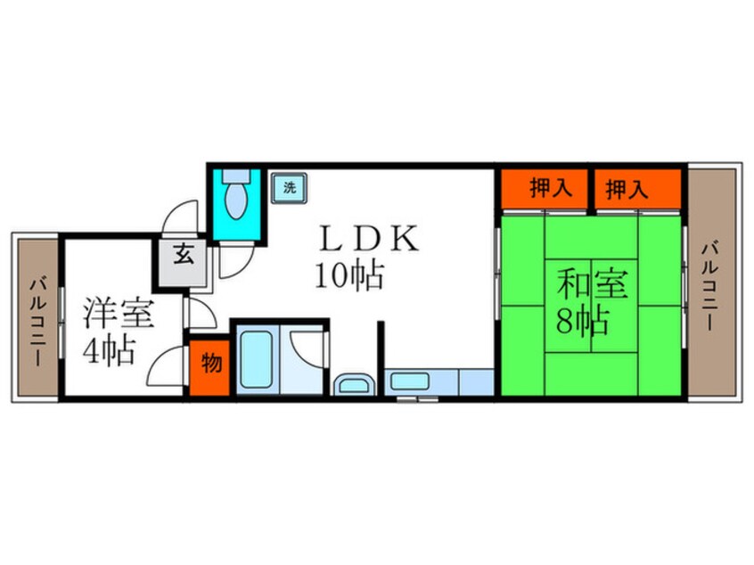 間取図 ドゥエルＭ