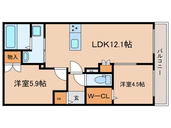 間取図 仮)西宮市甲子園四番町ﾍｰﾍﾞﾙﾒｿﾞﾝ