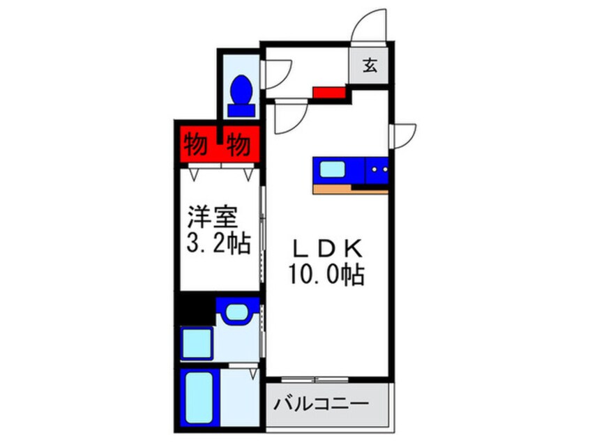 間取図 フルール　デ　シャーン