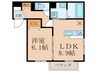 GL Plus HIGASHIYAGURA 1LDKの間取り