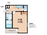 仮)フジパレス湊ノース 1Kの間取り