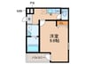 仮)フジパレス湊ノース 1Kの間取り