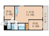 第36長栄ガーデンハイツヤマキ 2LDKの間取り