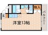 アルテミス大久保 1Rの間取り