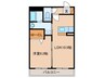 Sunrise Hills 1LDKの間取り