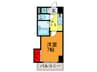CITY SPIRE布施 1Kの間取り