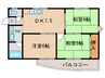 ジョリメゾン 3DKの間取り