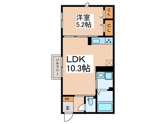 間取図 Ｇｒａｃｅ八尾南
