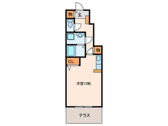 間取図 メルベ－ユ神戸