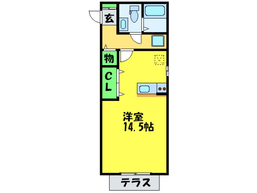 間取図 ハイツウグイスＢ棟