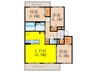 セジュールミヤケⅡ 3LDKの間取り
