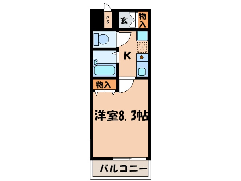 間取図 Ｓｉｘ　Ｂｉｊｏｕｘ堺町六角