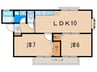 ＷＩＬＬ　Ｊ 2LDKの間取り