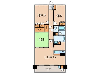 間取図 ｳｴﾘｽ門戸厄神ﾐｯﾄﾞﾃﾗｽ(304)