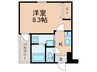 仮）フジパレス西湊Ⅰ番館 1Kの間取り