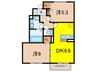 アントルメ 2DKの間取り
