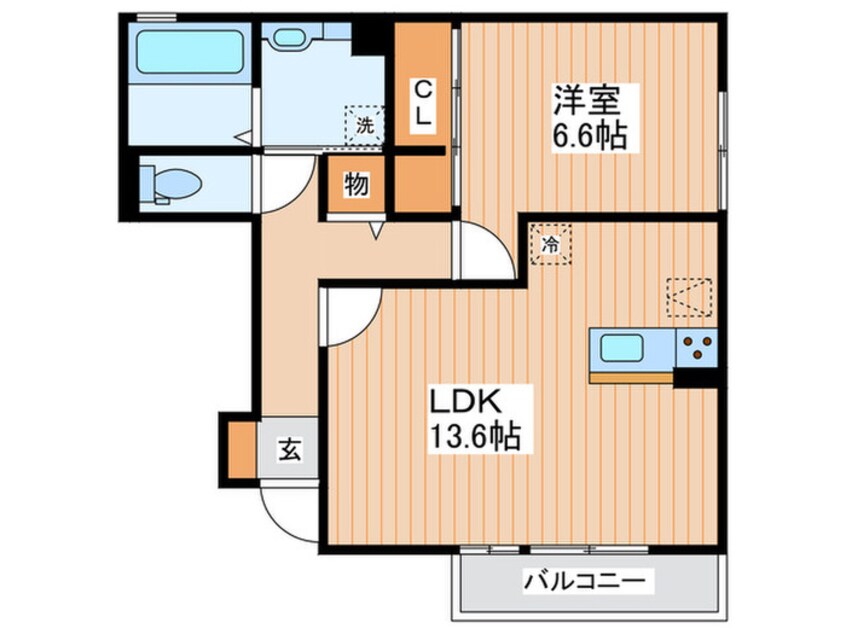 間取図 ハイツ東野