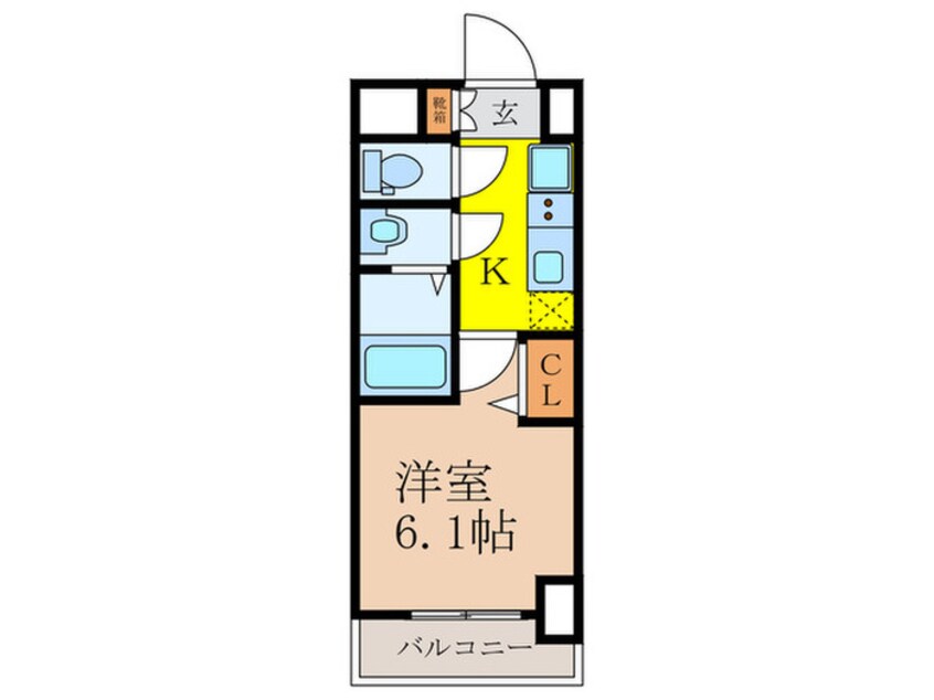 間取図 ArtizA新大阪D.C.