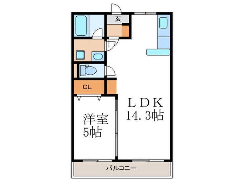 間取図 ハイツ日野