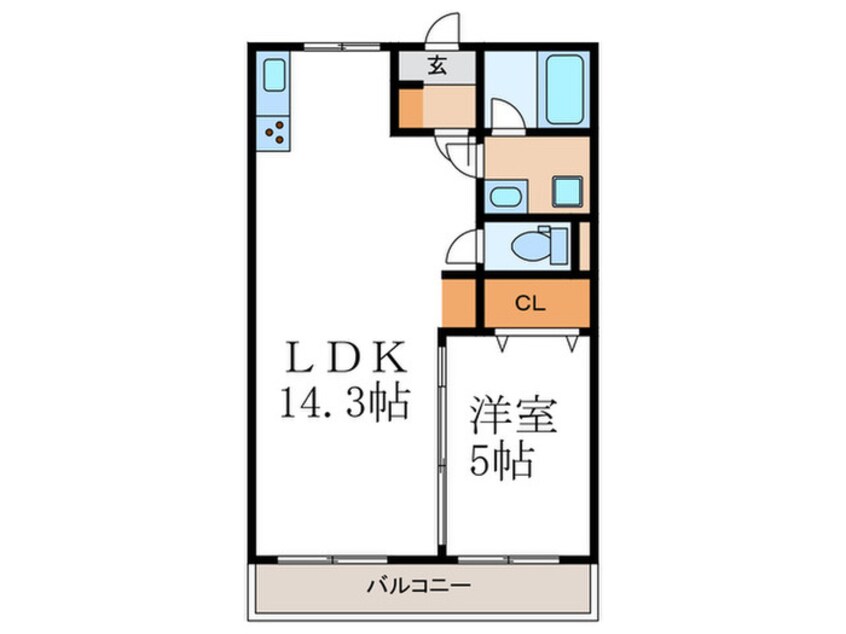 間取図 ハイツ日野