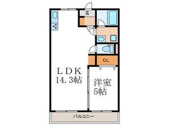 間取図 ハイツ日野