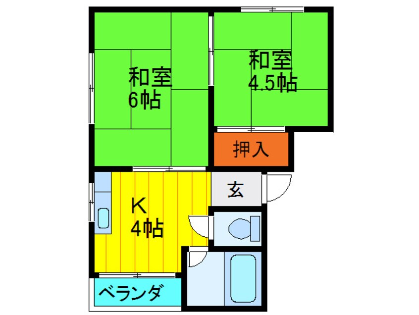 間取図 ひまわりハイツ