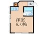 アムズ城北 1Rの間取り