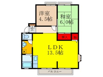 間取図 サンビレッジ南茨木Ａ棟